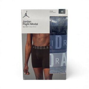 Jordan Air Flight Modal 3 Pack Mens Boxer Briefs Black Size Medium